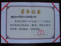 荣誉证书2009年