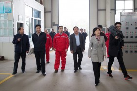 东营市市委常委、政法委书记张庆华到电气公司视察